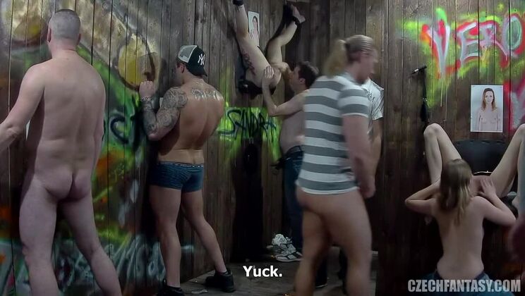 [CzechFantasy] - Brunette Beauties in Czech Fantasy Gloryhole 11