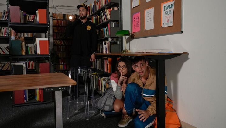 [CrazyCollegeGFs] - Kai's Lucky Day: Library Fuck Fest - Selina Bentz - Kai Jaxon