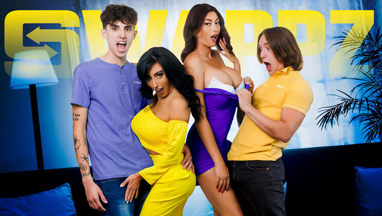 [MomSwap] - Tanned and Naughty MILFs at Play - Lola Pearl - Dylan Ledger - Abi James - Axel Haze