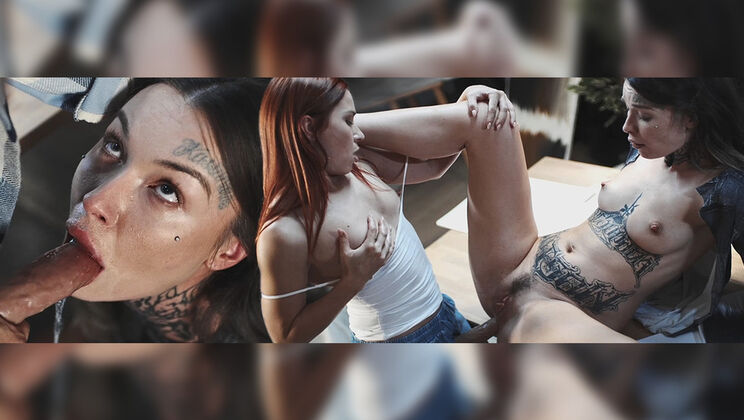 [FutanariXXX] - Tabitha and Clemence's Blowjob Art Exhibition - Tabitha Poison - Clemence Audiard