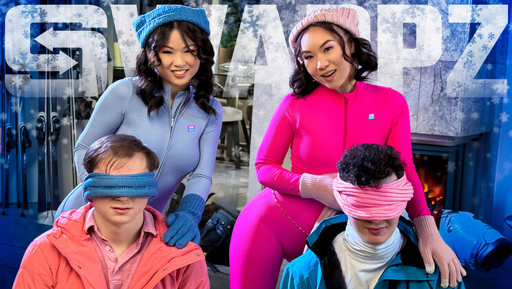 [SisSwap] - Asian Pussy Swap Gets Snowed In - Lulu Chu - Kimmy Kimm - Anthony Pierce - Josh Rivers