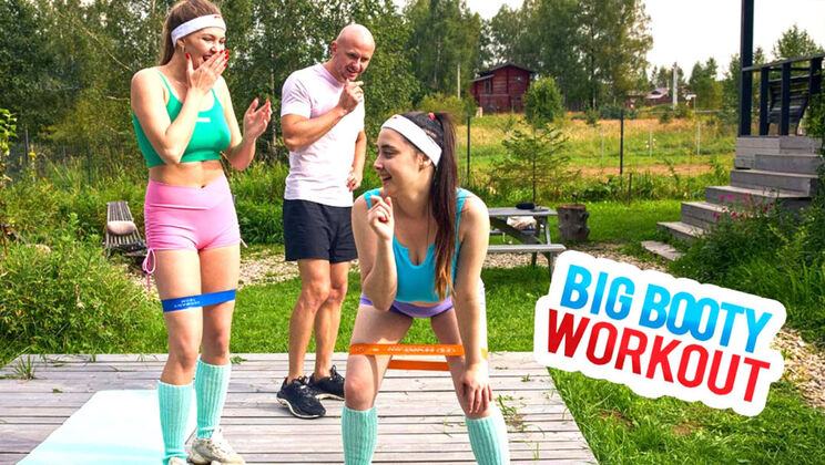 [ClubSweethearts] - Hardcore Booty Workout with European Beauties - Aleks Sam - Remido - Leonoy Sparkle